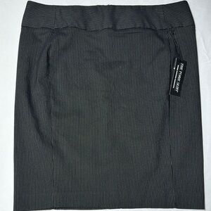 NWT Apt 9 The Torie Skirt  Black Pinstripe Skirt Size 14